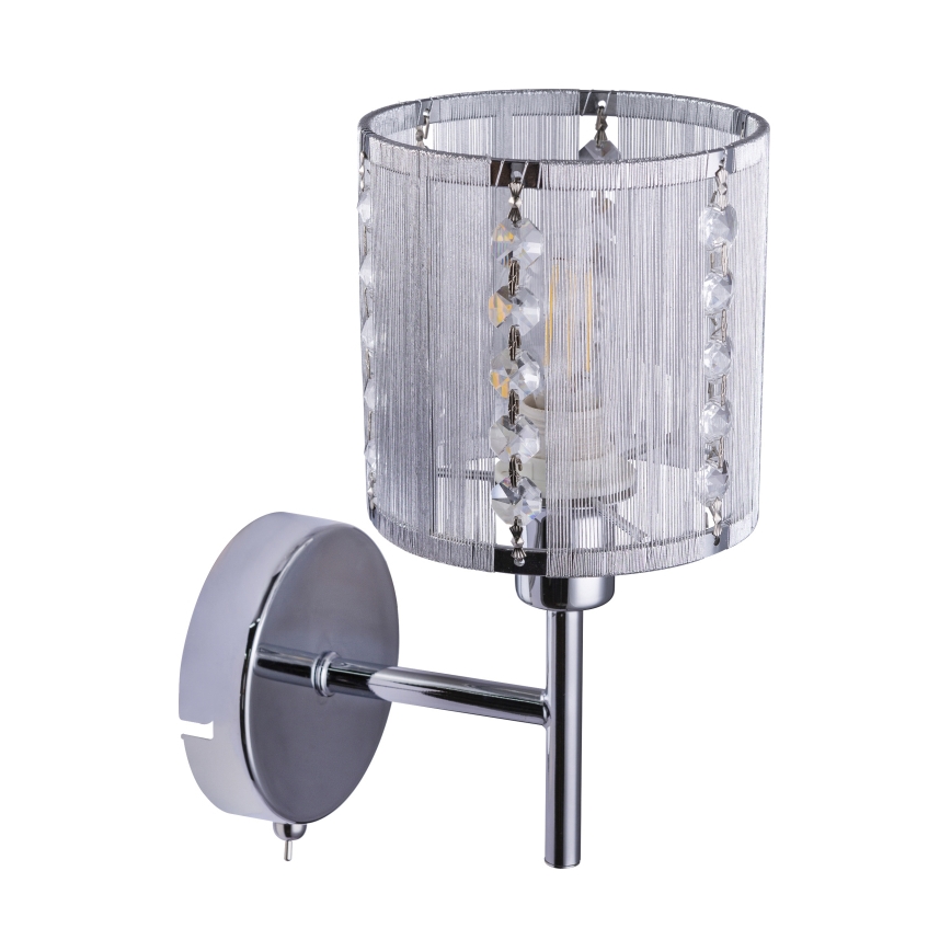 Globo - Sienas lampa 1xE14/40W/230V matēts hroms