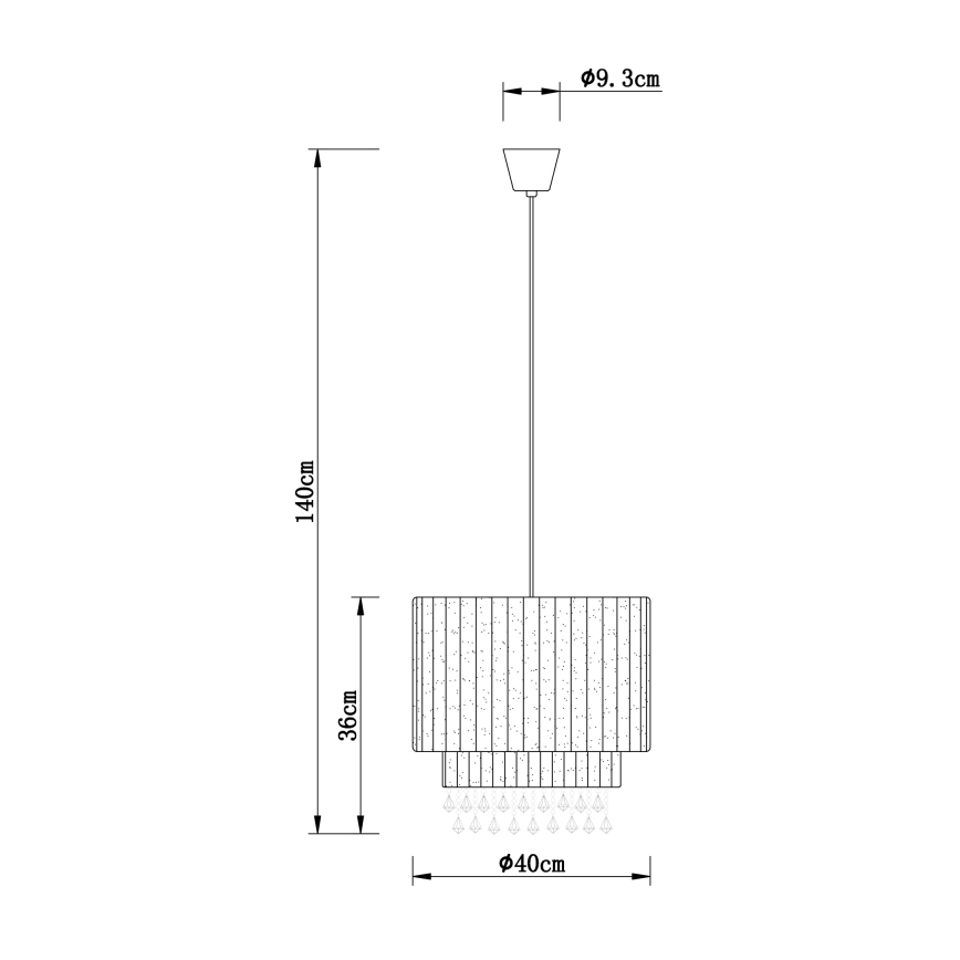 Globo - Lustra ar auklu 1xE27/60W/230V