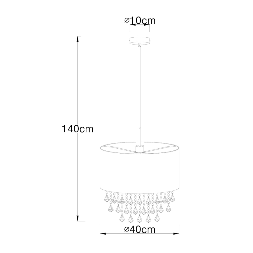 Globo - Lustra ar auklu 1xE27/60W/230V