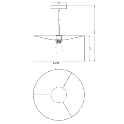 Globo - Lustra 1xE27/60W/230V