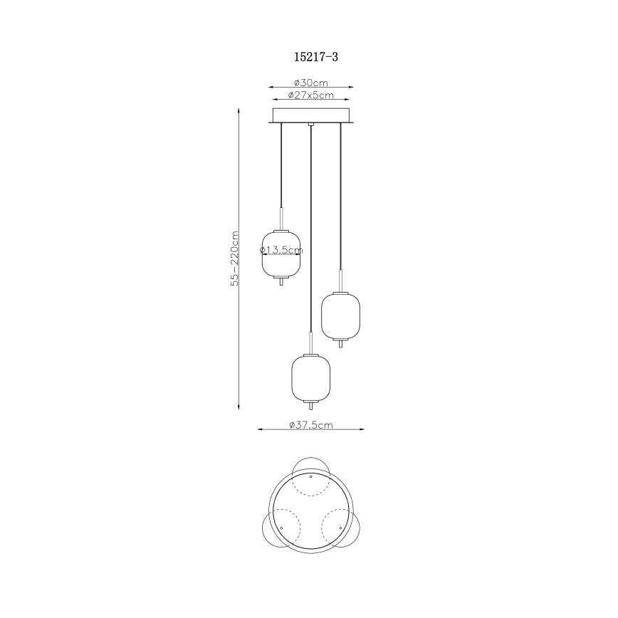 Globo - LED Lustra ar auklu LED/20W/230V