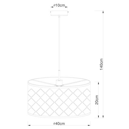 Globo - Lustra uz auklas 1xE27/60W/230V