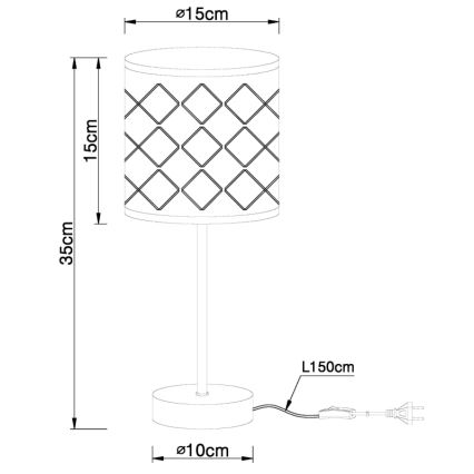 Globo - Galda lampa 1xE14/40W/230V