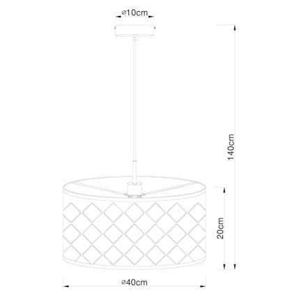 Globo - Lustra ar auklu 1xE27/60W/230V