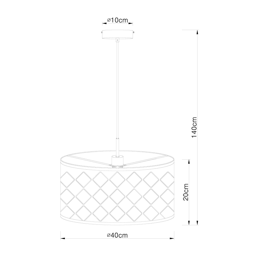 Globo - Lustra ar auklu 1xE27/60W/230V