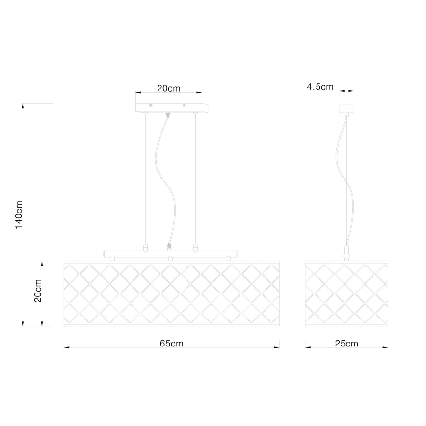 Globo - Lustra ar auklu 3xE27/60W/230V