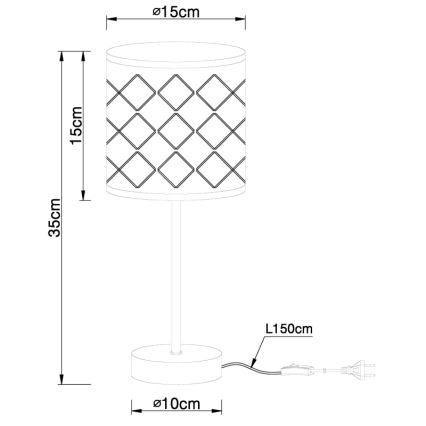 Globo - Galda lampa 1xE14/40W/230V