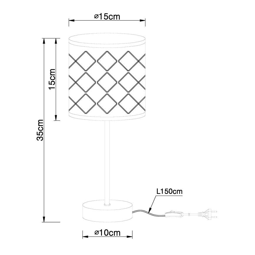 Globo - Galda lampa 1xE14/40W/230V