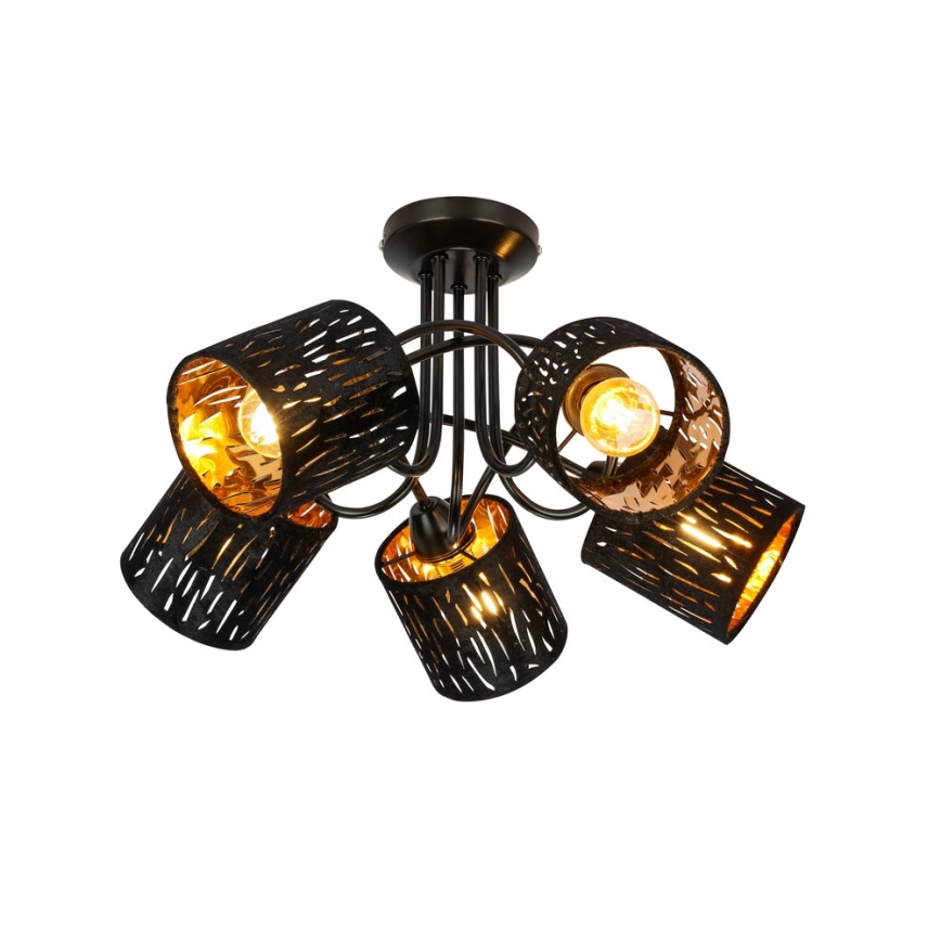 GLOBO 15264-5D - Pieliekama lustra TUXON 5xE14/25W/230V