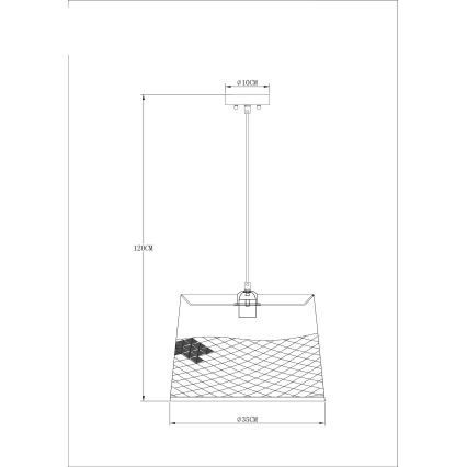 Globo - Lustra ar auklu 1xE27/60W/230V