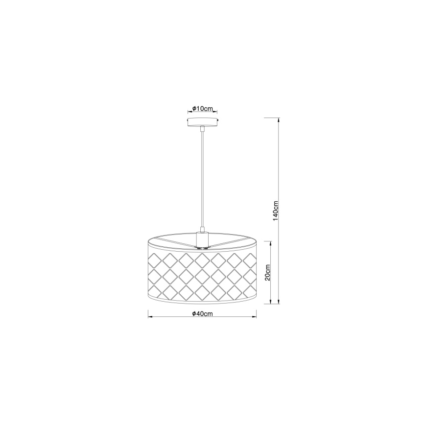 Globo - Lustra ar auklu 1xE27/60W/230V