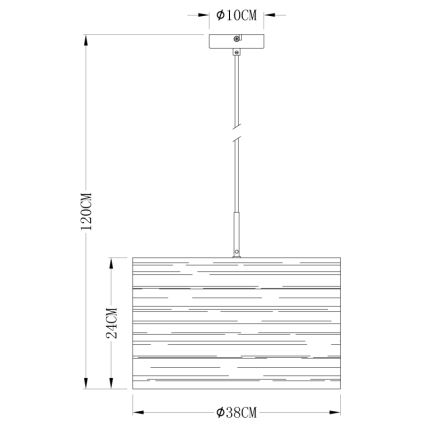 Globo - Lustra ar auklu 1xE27/40W/230V