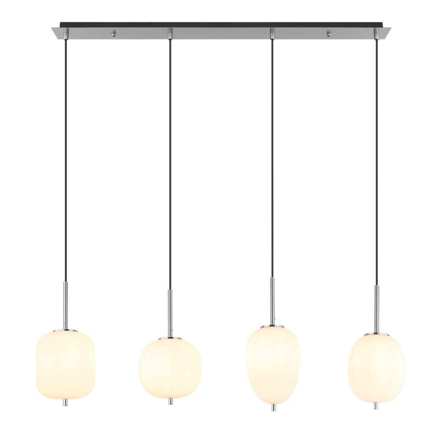 Globo - Lustra ar auklu 4xE14/40W/230V balta