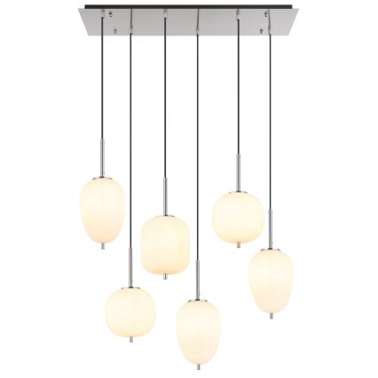 Globo - Lustra ar auklu 6xE14/40W/230V spīdīgi hromēts