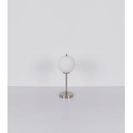 Globo - Galda lampa 1xE14/40W/230V matēts hroms