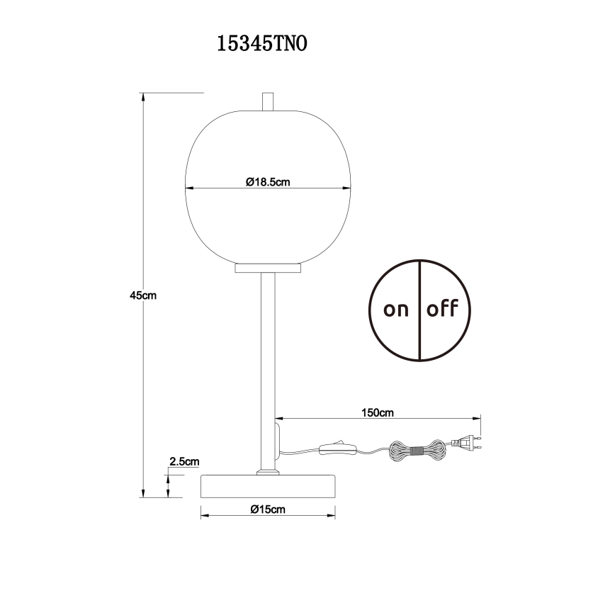 Globo - Galda lampa 1xE14/40W/230V matēts hroms