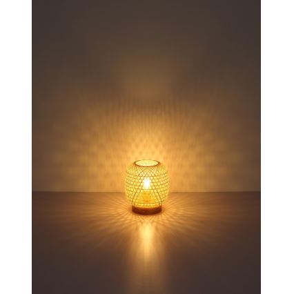 Globo - Galda lampa 1xE27/60W/230V bambusa