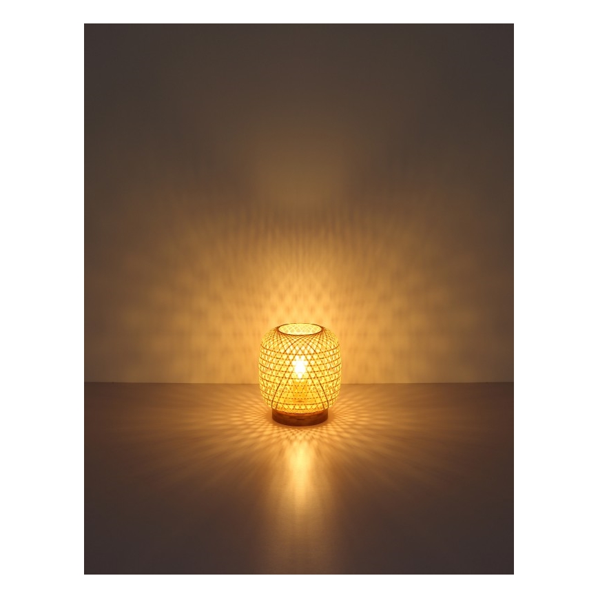 Globo - Galda lampa 1xE27/60W/230V bambusa