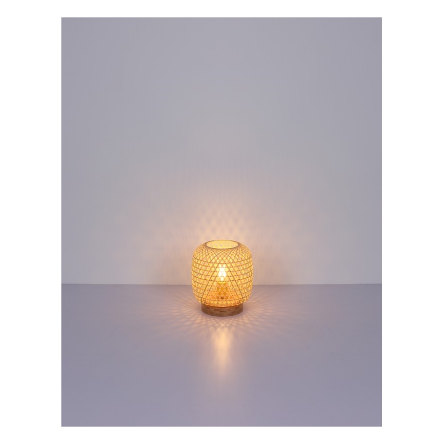 Globo - Galda lampa 1xE27/60W/230V bambusa