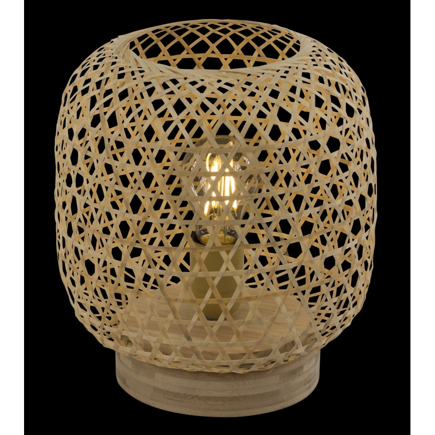 Globo - Galda lampa 1xE27/60W/230V bambusa