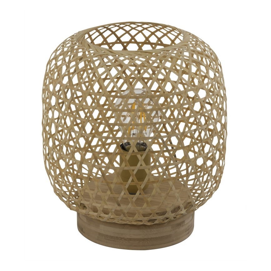 Globo - Galda lampa 1xE27/60W/230V bambusa