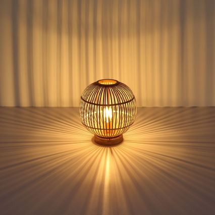 Globo - Galda lampa 1xE27/60W230V bambusa