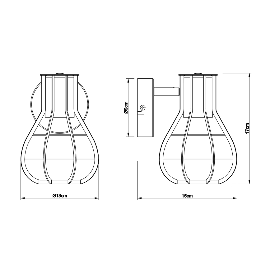 Globo - Sienas lampa 1xE27/40W/230V