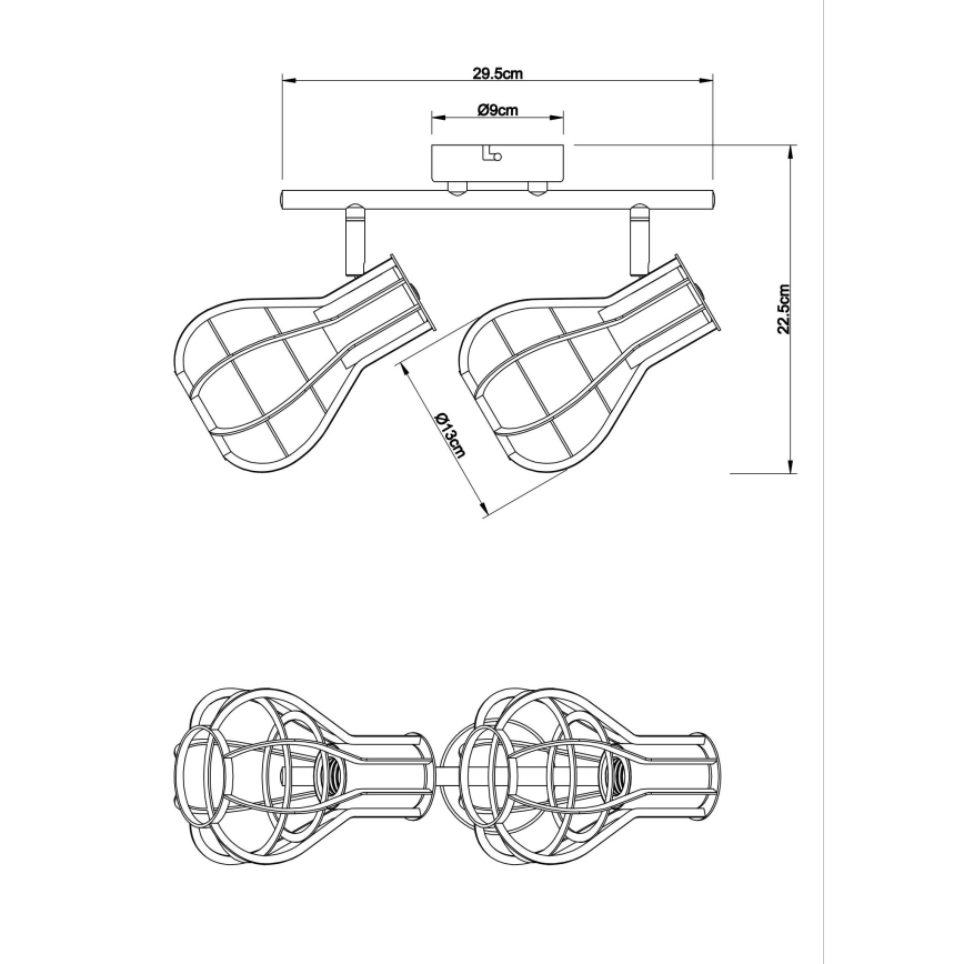 Globo - Lampa 2xE27/40W/230V