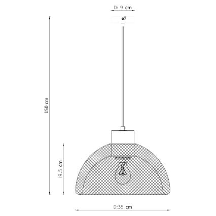 Globo - Lustra ar auklu 1xE27/60W/230V