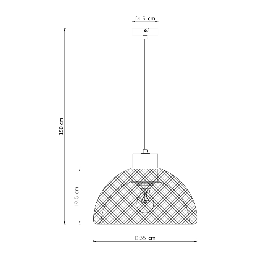 Globo - Lustra ar auklu 1xE27/60W/230V