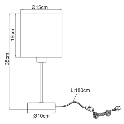 Globo - Galda lampa 1xE14/25W/230V