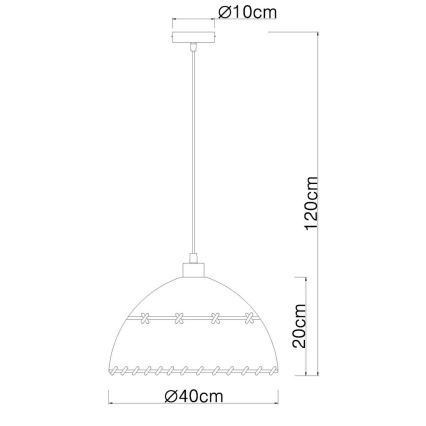 Globo - Lustra uz auklas 1xE27/60W/230V