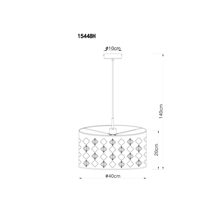Globo - Lustra ar auklu 1xE27/60W/230V