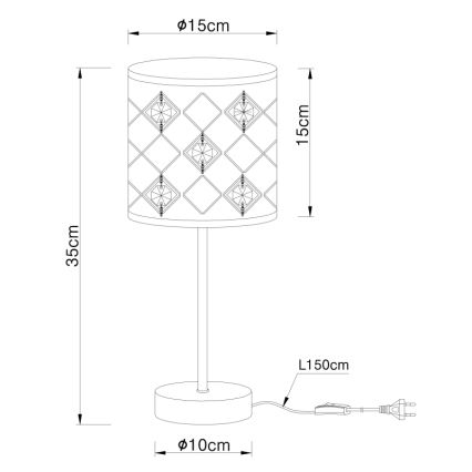 Globo - Galda lampa 1xE14/40W/230V