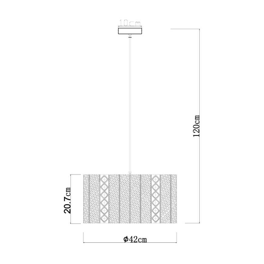 Globo - Lustra ar auklu 1xE27/60W/230V zelta/melna
