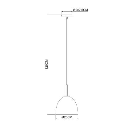 Globo - Lustra ar auklu 1xE27/60W/230V