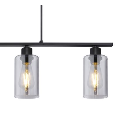 Globo - Lustra ar auklu 4xE27/60W/230V melna