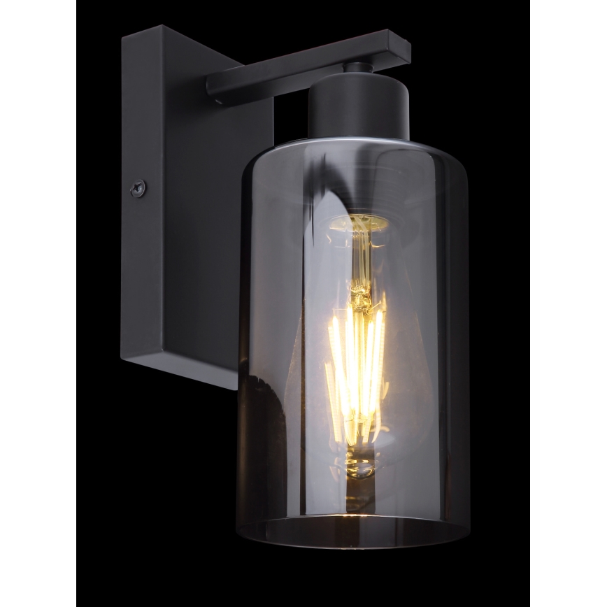 Globo - Sienas lampa 1xE27/60W/230V melna