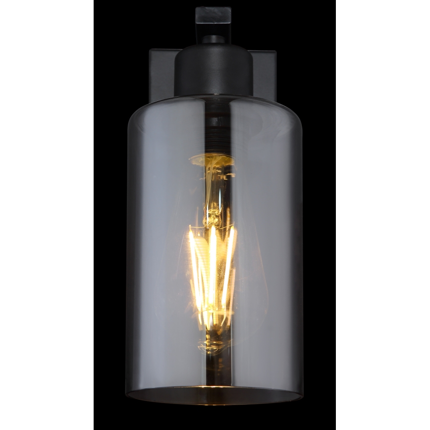 Globo - Sienas lampa 1xE27/60W/230V melna