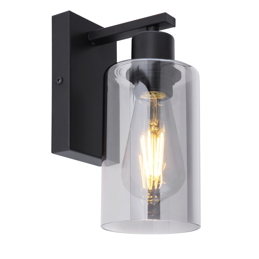 Globo - Sienas lampa 1xE27/60W/230V melna