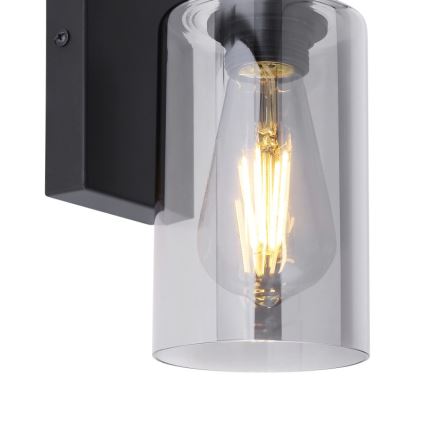 Globo - Sienas lampa 1xE27/60W/230V melna