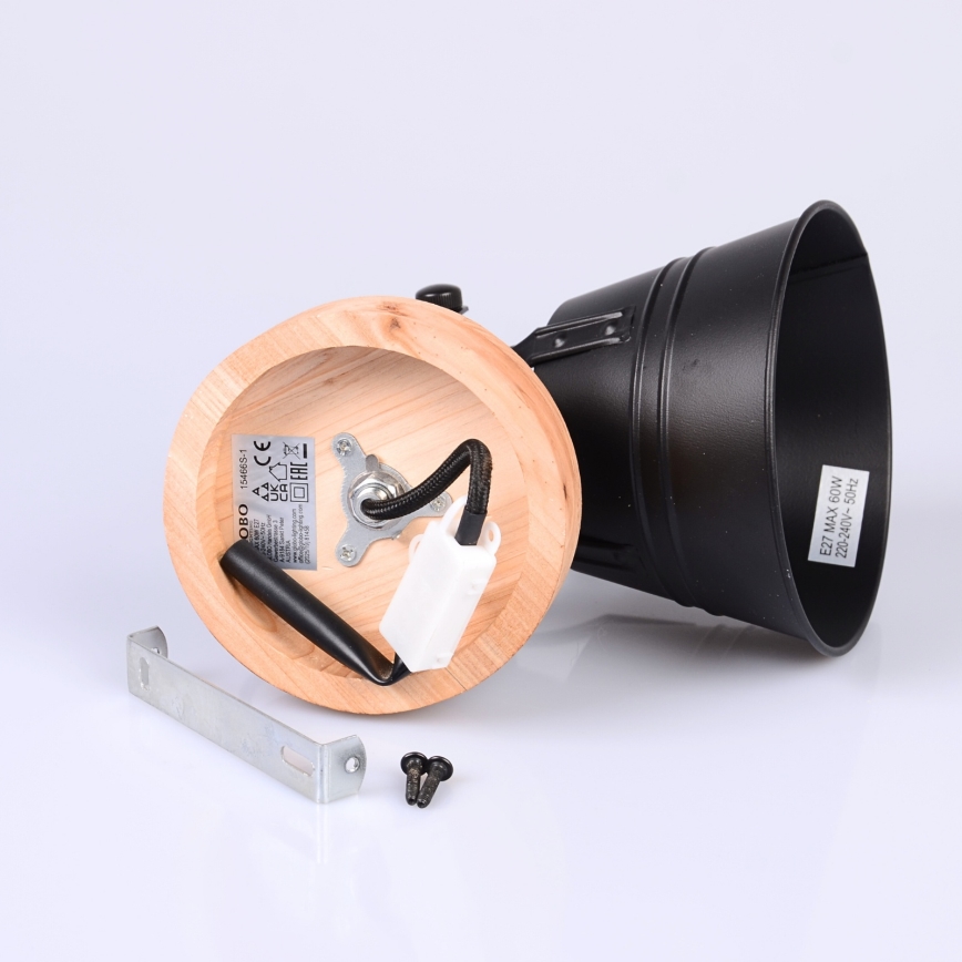 Globo - Sienas starmetis 1xE27/60W/230V egle