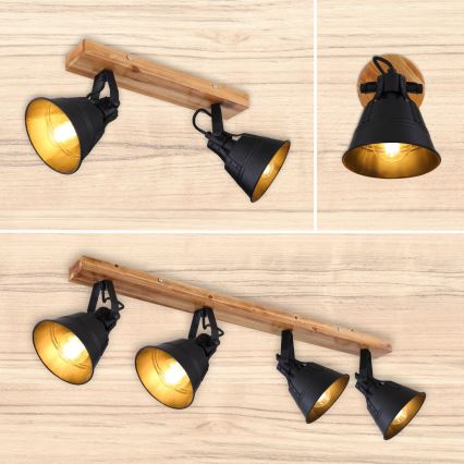 Globo - Sienas starmetis 1xE27/60W/230V egle