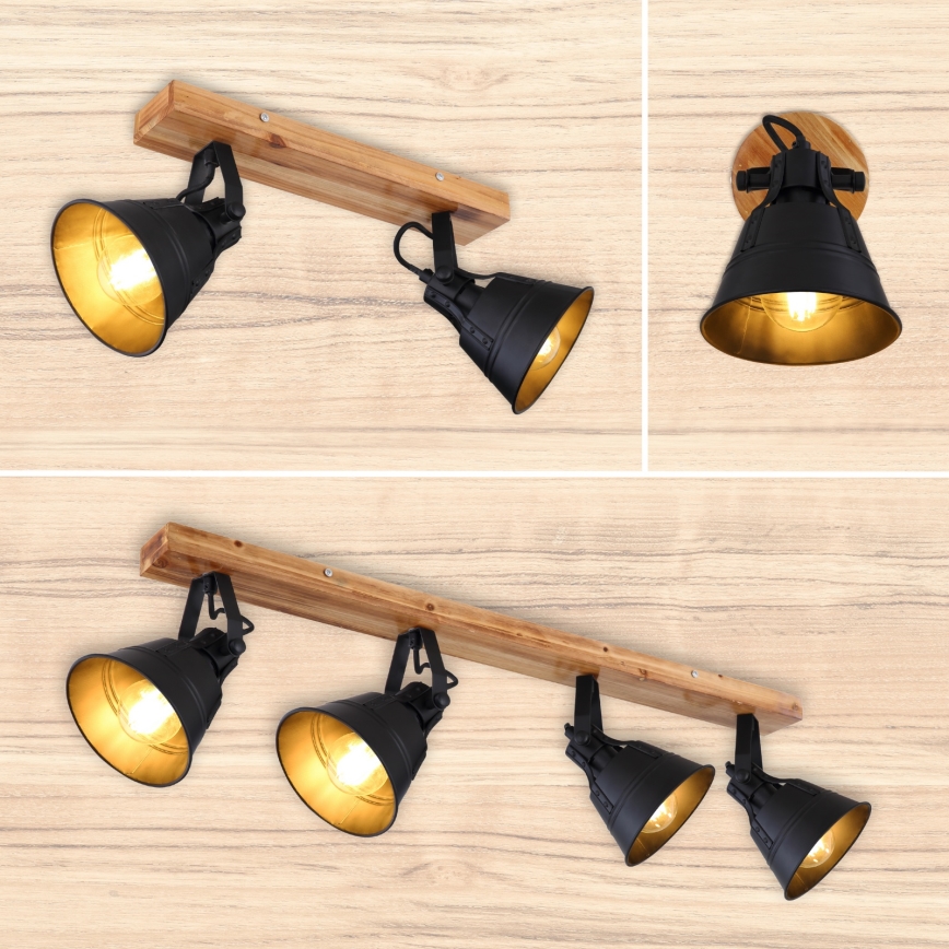 Globo - Sienas starmetis 1xE27/60W/230V egle