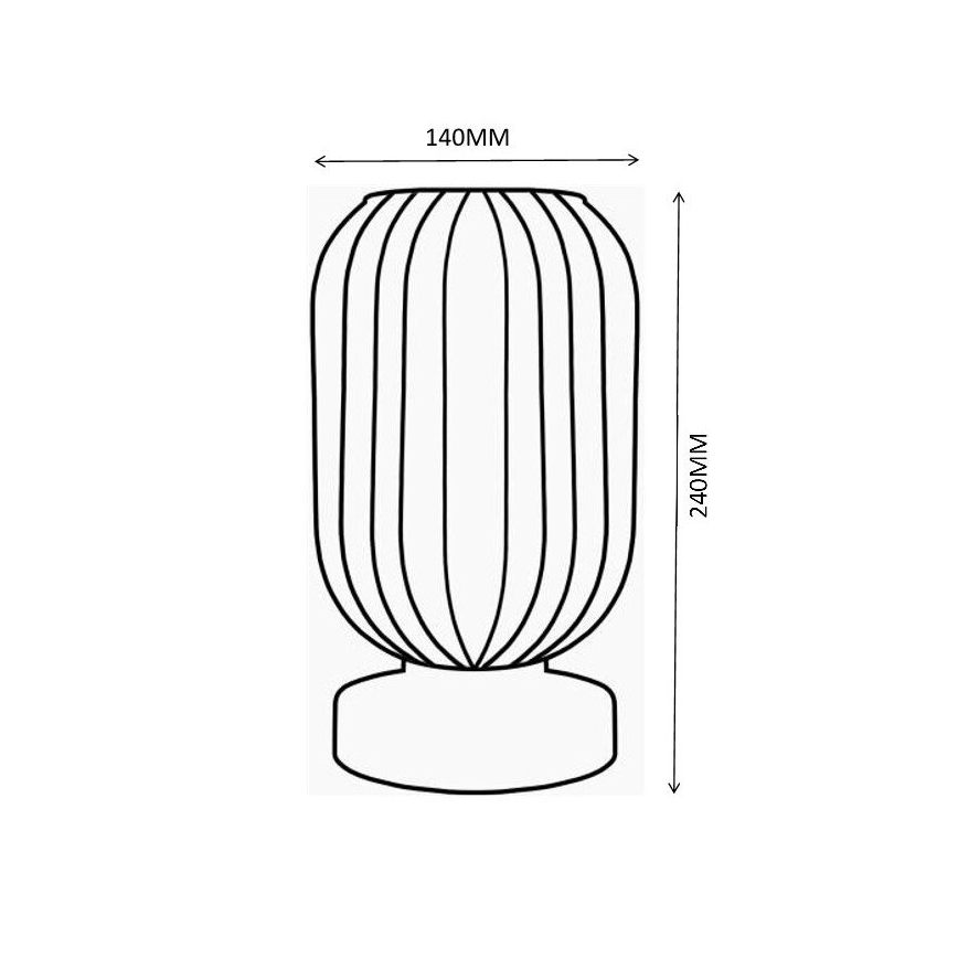 Globo - Galda lampa 1xE27/40W/230V brūna