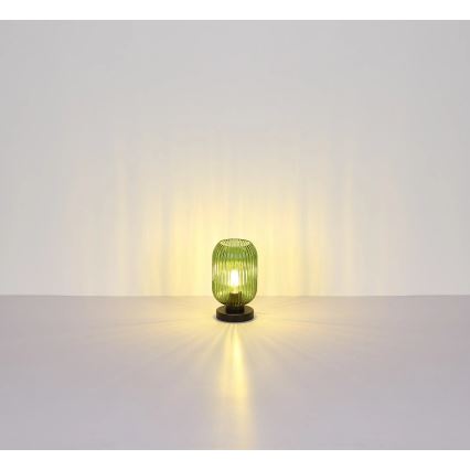 Globo - Galda lampa 1xE27/40W/230V zaļa