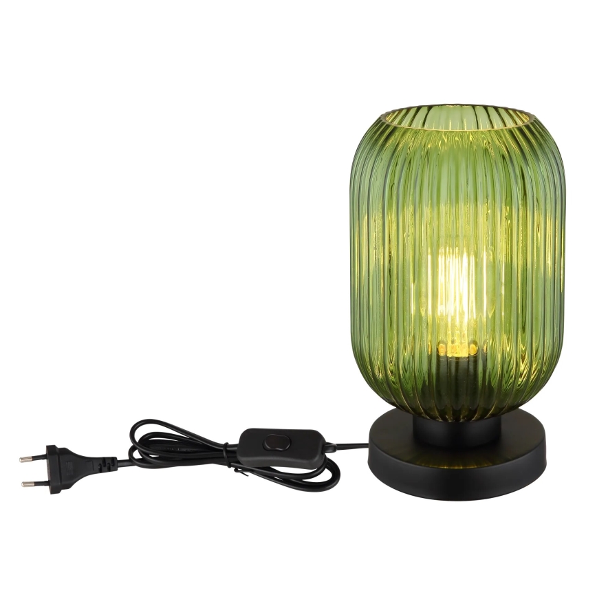 Globo - Galda lampa 1xE27/40W/230V zaļa