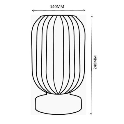 Globo - Galda lampa 1xE27/40W/230V zaļa