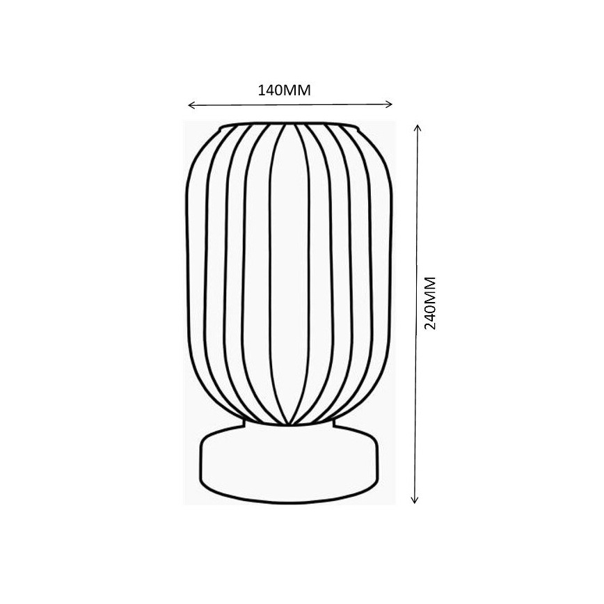 Globo - Galda lampa 1xE27/40W/230V zaļa