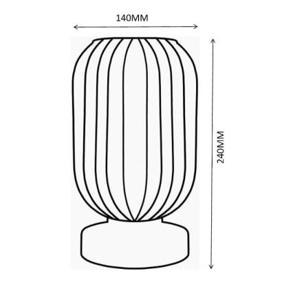 Globo - Galda lampa 1xE27/40W/230V balta
